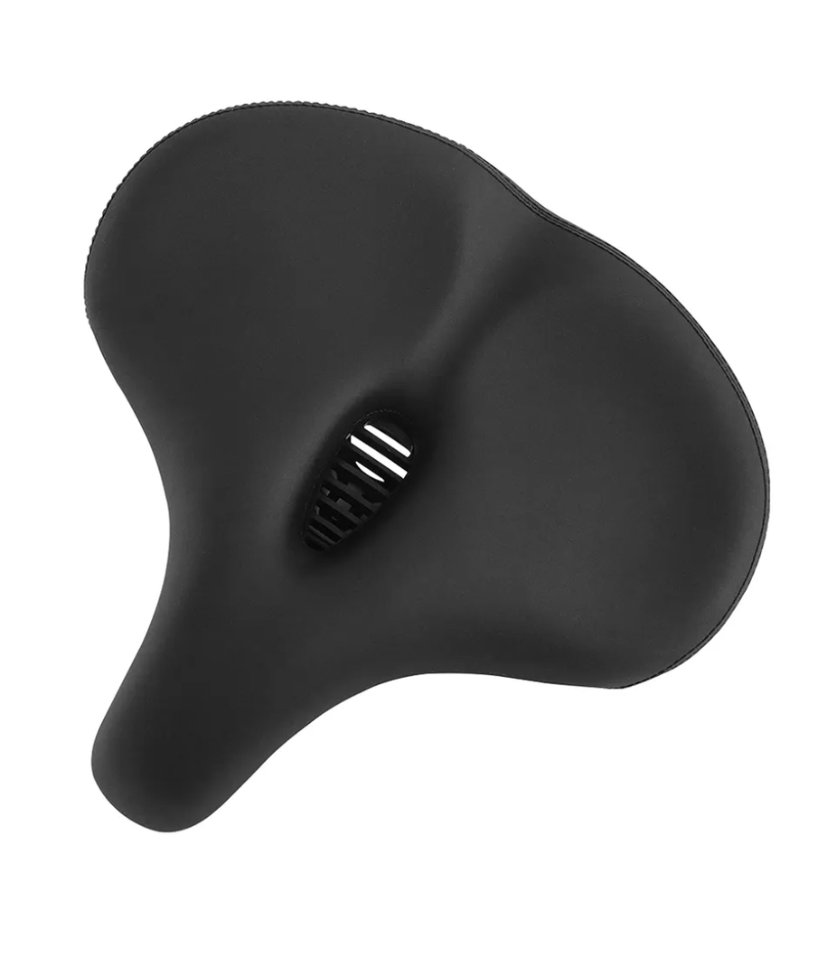 Fucare Electric Bike Upgraded Saddle, Ultra Comfortable Oversized Bike Seat Cushion for Men Women, Soft Extra Wide Bicycle Saddle with Dual Shock Absorbing for Gemini/Libra/Scorpio/Taurus E-Bike