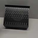 Vent Systems 6" Inch Air Supply Vent Cover with Rubber Gasket - Graphite Black Galvanized Steel - Robust Weatherproof Outdoor Air Intake Box - Duct or Surface Mounting - Rain and Snow Protection