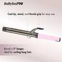 BabylissPRO Nano Titanium Professional Curling Iron with Extended/Long Barrel Perfect for Longer Hair
