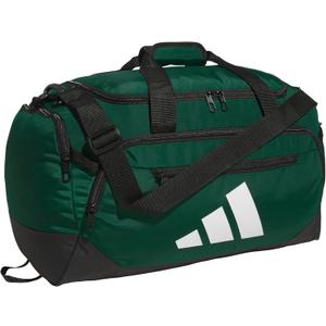 adidas Defender 5.0 Duffel, Durable Travel Gym Sports Bag for Men and Women, Team Dark Green, Medium (59L)