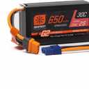 Spektrum 7.4V 650mAh 2S Smart G2 Hardcase 30C LiPo: IC2, SPMX652SH2