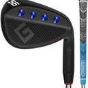 Gowolf Premium Forged Full Face Golf Wedges 56 Degree Individual or Set for Men, Right Hand Gap Wedge Sand Wedge Lob Wedge, Golf Clubs CNC Milled Face for More Spin - Great Golf Gift, (Black 56 Degree)