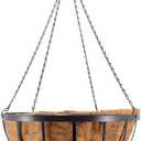 Arcadia Garden Products Round Hanging Planter Basket with Coco Liner 24 Inch