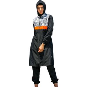 Islamic Long Sleeve Swimsuits for Women Modest Muslim 4 PCS | Full Cover Rash Guard Burkini | Arabic Swimwear L