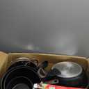 Kikcoin Pots and Pans Set Non Stick 31 Piece Kitchen Nonstick Cooking Cookware Sets with Grill Pan Saucepan Baking Sheet Utensil, Black