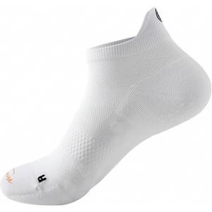 Women's Running Socks Targeted Cushion Performance Quick-dry No Show Tab Socks for Running (White)