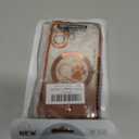 for iPhone 17 Case, Glitter Clear Cute Paw Love Heart, Compatible with MagSafe, Strong Magnetic Full Camera Lens Protection Cover, Soft Slim Bling Phone Case 6.3" - Orange