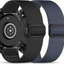 Nylon Bands Compatible with amazfit trex 3 Watch Band,Elastic Watch Band for Trex 3,Durable Replacement Watch Bands For Men Women(2 Pack)