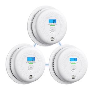 X-Sense Smoke and Carbon Monoxide Detector Combo, Wireless Interconnected Combination Smoke and Carbon Monoxide Detector with 10-Year Battery, Up to 24 X-Sense Link+ Wireless Alarms, SC01-W, 3-Pack X-Sense Smoke and Carbon Monoxide Detector Combo, Wireless Interconnected Combination Smoke and Carbon Monoxide Detector with 10-Year Battery, Up to 24 X-Sense Link+ Wireless Alarms, SC01-W, 3-Pack