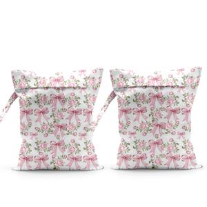 2pcs Waterproof Cloth Diaper for Baby Wet Dry Bag Reusable Travel Beach