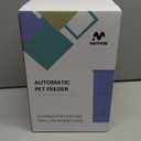 IMIPAW Automatic Cat Feeders, 3L Timed Cat Dry Food Dispenser with Desiccant Bags, Dual Power Supply, Programmable Portion Size, 6 Meals, 20 Portions Per Day, Auto Pet Feeder for Cats and Small Dogs (White)