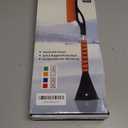 EcoNour 27" Aluminum Ice Scrapers for Car Windshield | Car Snow Scraper Window and Snow Brush with Ergonomic Foam Grip Winter Accessories (Orange)