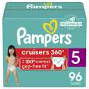 Pampers Cruisers 360 Baby Diapers Size 5, 96 Count