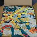 RUGSURE Washable Area Rugs, 3' x 5 ' - 1/6 Thick - Stain & Water Resistant Non-Slip - Perfect Resistant Rug for Living Room, Bedroom, Nursery, Pet & Child Friendly, Vibrant Colors Rugs, Multicolor