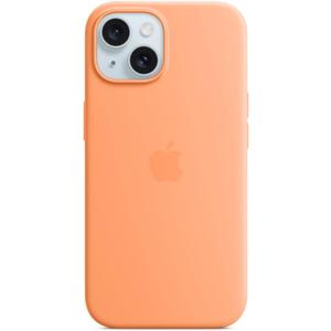 Apple iPhone 15 Silicone Case with MagSafe - Orange Sorbet