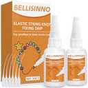 Bracelet Strings Professional Elastic String Knot Fixing Drip, Clear Bracelet Glue for Elastic String, Keep Stretchy Bracelet String Stay Perfectly Tied for Clay Beads, Jewelry Making Supplies (30g×2)