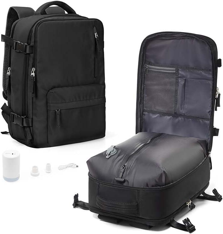 WONHOX Large Travel Backpack Carry on Flight Approved Laptop Work Business Backpack for Women Men Mochila de Viaje 