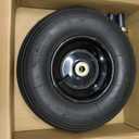 GICOOL 4.00-6 Tire and Wheel, 13" Wheelbarrow Pneumatic Tire, 5/8" & 3/4" Bearings, 1.75-6" Centered Hub,Sealed Bearings for Wheelbarrows Trolley Dolly Garden Wagon Cart Wheel Replacement
