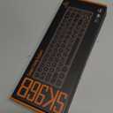 60 Percent Keyboard,RGB Backlit Gaming Keyboard USB-C Wired,Portable 68 Keys Compact Mini Keyboards for Business Trips,Office,PC Games (SK968,Grey&Orange)