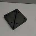 Homaisson 16pcs Couch Legs Replacement Plastic Triangle Corner Sofa Legs Black Couch Legs with Screws Chair Sofa Couch Feet Replacement Furniture Legs, 5.71"5.71"1.6"