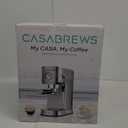 CASABREWS CM5418 Espresso Machine 20 Bar, Compact Espresso Maker with Steam Milk Frother, Stainless Steel Coffee Machine with 34oz Removable Water Tank for Cappuccino, Gift for Women or Men, Silver