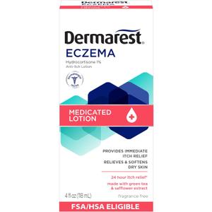 Dermarest Eczema Medicated Lotion, 4 fl oz (Pack of 1)
