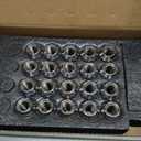 12x1.5 Wheel Lug Nuts, 20PCS Chrome 12mmx1.5 Closed End Bulge Acorn Lug Nut, Cone Seat, 19mm Hex Aftermarket Wheels