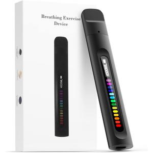 Breathing Exercise Device, Portable Breathing Training Device for Better Breathe, Guided Smart Breathing Exercise Assistant for Athletes andSports Enthusiasts