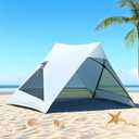 Pop Up Beach Tent for 2/3/4 Person with UPF 50+ UV Protection, Lightweight & Easy Setup Beach Shade Canopy, Wind-Resistant Shelter Portable Cabana for Family Outdoor Picnics Fishing