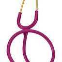 3M Littmann Classic II Infant Stethoscope, 2157, Stainless Steel Rainbow-Finish Chestpiece, 28" Raspberry Tube, Brass Stem, and Headset