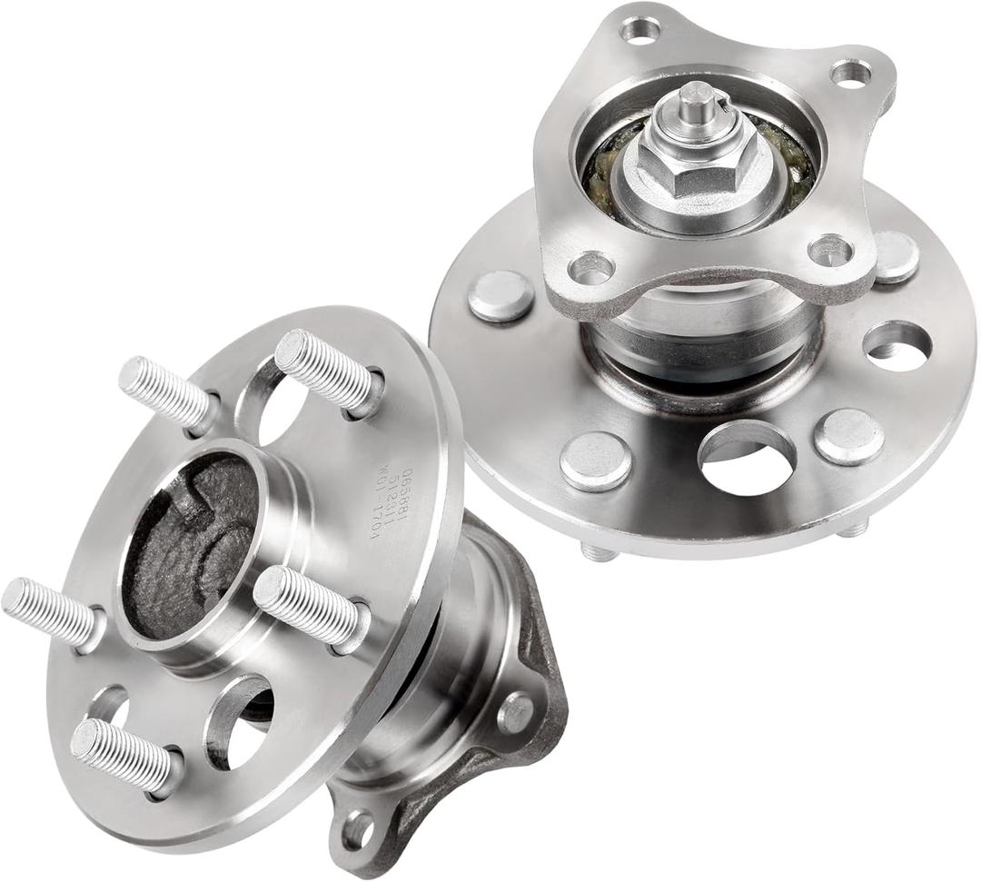 ECCPP Replacement for Pair of 2 New Complete Rear Wheel Hub Bearing Assembly 5 Lugs for 1999-2004 Toyota 512311 x2