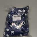 Jorbest Stuffed Animals Storage Bean Bag Chair for Kids and Adults, Stuffed Animals Bean Bag Storage, Luxury Velvet Cover Only (Navy with White Stars 200 L/52 Gal)