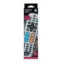 BigEZ OneTouch Big Button Universal TV Remote for Seniors, Easy to Use, Replacement Remote for Samsung, LG, Sony, Vizio, Roku TV, Streaming Players, Backlit Buttons, 2 Device, White, 85053