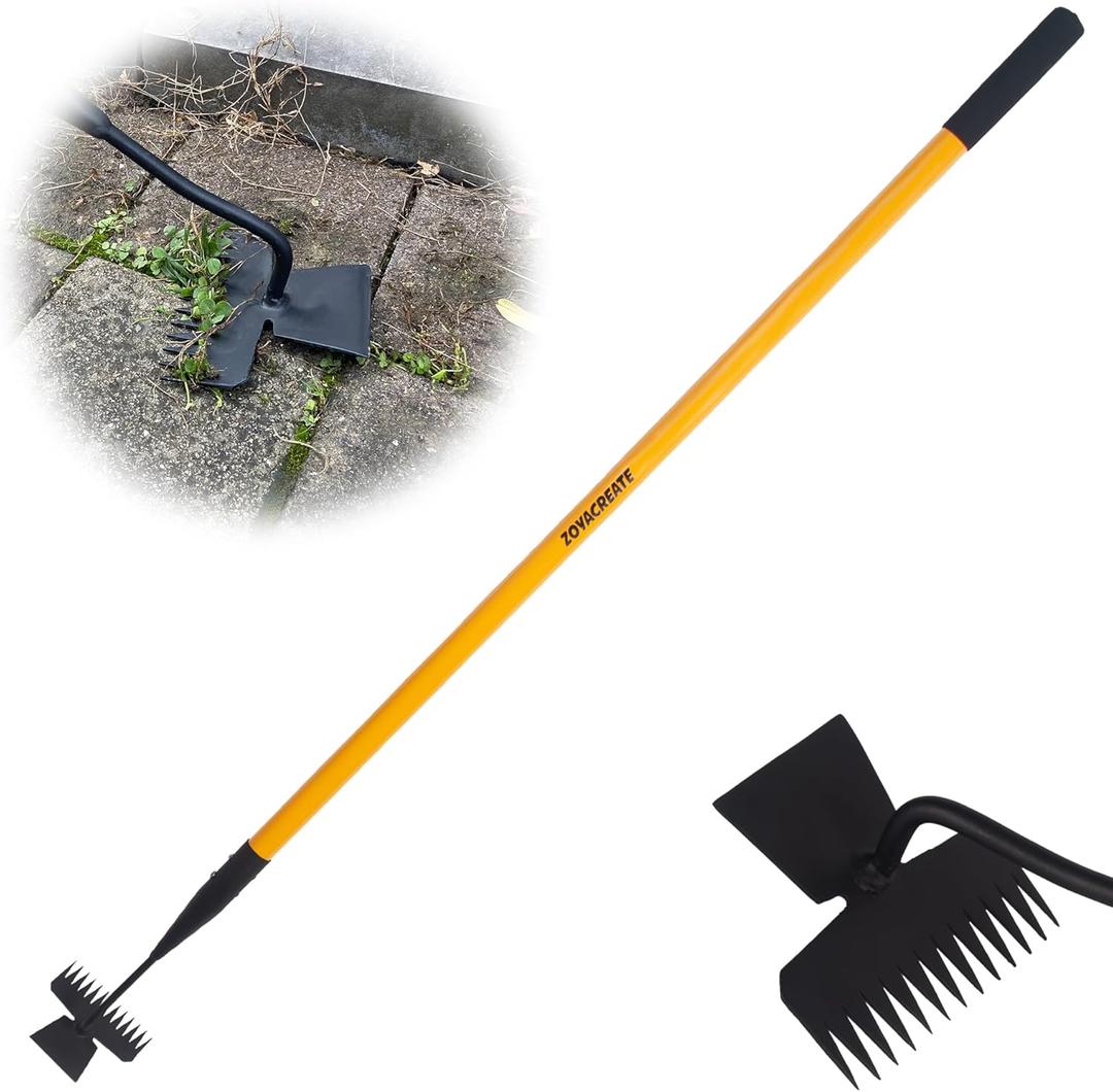Weed Puller Tool, Heavy Duty Long Handle Stand Up Manual Weeder Remove for Yard Lawn Patio Garden -55Inch