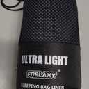 Frelaxy Ultralight Sleeping Bag Liner - Lighter & Compact, 3 Sizes Travel Sheets & Adult Sleep Sack, Comfy Breathable & Cooling & Silky Soft, Quick-Drying, for Backpacking, Hotel, Camping, Hostels (37.4in x 84.6", Navy - No Zipper)