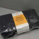 White Classic Luxury Bath Towel Set of 8 Pieces - 100% Turkish Cotton Highly Absorbent Towels for Bathroom, 2 Luxury Bath Towels 700GSM, 2 Hand Towels, 4 Washcloths, Black