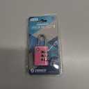 2 x XD25 3-Digit Combination Small Mini Padlock, Pink, 1-Pack