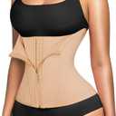 Lover-Beauty Waist Trainer for Women Corset Shapewear Tummy Control Workout Waist Cincher Body Shaper Girdle (Beige, M)