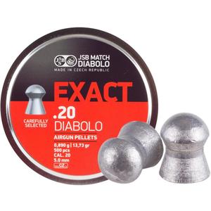 JSB Diabolo Exact .20 Cal, 13.73 Grains, Domed, 500ct