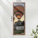 12x36 Picture Frame, Classic Brown 12 x 36 Panoramic Poster Frame for Horizontal or Vertical Wall Mounting, 1 Pack