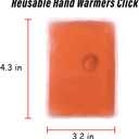 2 x Reusable Click Instant Heat Packs, Pocket Hand Warmers, Snap It Hot/Cold Gel Heating Pad for Adults & Kids, Instant Hot Pad, Hot Compress, Hand Click Gel Warmers for Body