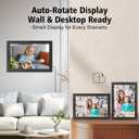 10.1 Inch WiFi Digital Picture Frame 1280x800 HD IPS Touch Screen, Smart Photo Frame, Auto-Rotate, Instantly Share Photos/Videos and Send Best Wishes from Anywhere(16GB, Black)
