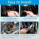 Port Torque Cones Gasket Seal Kit Compatible for Harley Big Twin Sportster 883/1200 1986-2017 Dyna FXD Softail Touring