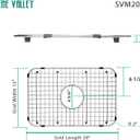 Serene Valley Sink Bottom Grid 20" X 13", Centered Drain with Corner Radius 2", SVM2013C