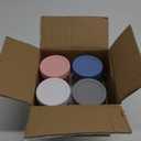 DRKIO 4 Pack Glass Overnight Oats Containers with Lids and Spoons 16 Oz Mason Jars for Overnight Oats Jars Leak Proof Oatmeal Container Meal Prep Jar for Cereal Fruit Vegetable Milk Salad Yogurt