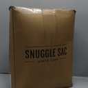 Snuggle Sac Queen Size Bedding Blanket Black, Super Soft Warm Cozy Bed Blankets Oversized Fuzzy Plush Blankets for Bed, Bedroom, Heather Black, 90x90 inches