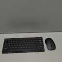 TECKNET Wireless Keyboard and Mouse Combo, Mini Cordless Computer Keyboard and Mouse Set 2.4GHz, Silent Adjustable 1600 DPI, Quiet Click, Lag-Free for Computer, Laptop, PC, Windows, Mac, Chrome OS (Black)