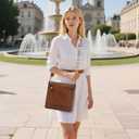 TANTOMI Vegan Leather Crossbody Bags for Women Hobo Travel Purse with Guitar Strap Trendy Women's Handbags with 6 Card Slots