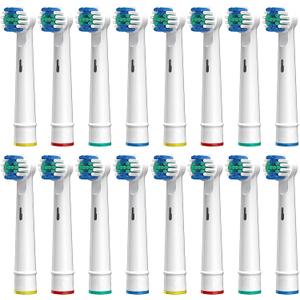 Electric Toothbrush Replacement Heads Compatible with Oral-B Soft Bristles Replacements Brush Heads 16 Pack