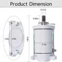waltyotur Starter with Relay Solenoid Replacement for Suzuki VL1500 VL1500B Intruder 1500 1998-2004
